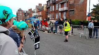 Tour of Britain 8 September 2024 road cycling stage 6 after the finish line [upl. by Nnanaej3]