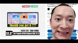 Joying New 123quot head unit Unboxing Android 12 Carplay Android Auto for Toyota 86 Subaru Brz Frs [upl. by Meir]