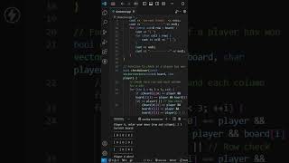 Tictactoe game using c  object oriented programming viralnow shorts coding fundamental [upl. by Nylavad480]