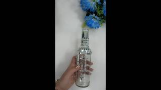 mirror mosaic art on glass bottle 😱 shorts diy [upl. by Klenk640]