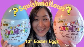 Unboxing 10quot Squishmallow Hug Mees quotMystery Squadquot Easter Eggs [upl. by Leynwad]