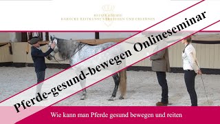 Pferdegesundbewegen in der Hofreitschule Bückeburg  Onlineseminar [upl. by Akcirederf]