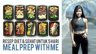 RESEP DIET UNTUK MEAL PREP SIMPLE amp EASY  Meal Prep With Me [upl. by Anikahs]