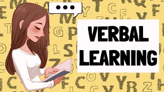 WHAT IS VERBAL LEARNING Paired Associates Learning Serial Learning Free Recall Bousfield CBSE [upl. by Means]