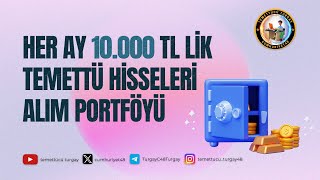 HER AY 10000 TL İLE TEMETTÜ YATIRIMINDA 4AY [upl. by Sirhc]