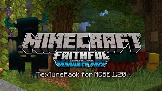 MCPE aesthetic TexturePack 120 Faithful 32X [upl. by Anrol]