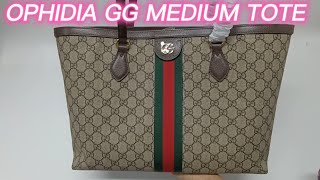 GUCCI GG Supreme Ophidia Medium Tote Review [upl. by Burdett645]