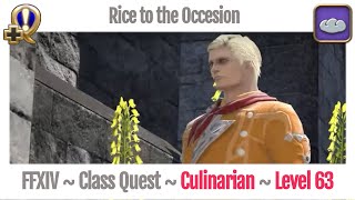 FFXIV Culinarian Class Quest Level 63  Stormblood  Rice to the Occesion [upl. by Hairu]