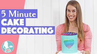 Make Your Own Cake Stencils  5 Minute Cake Decorating [upl. by Malarkey65]