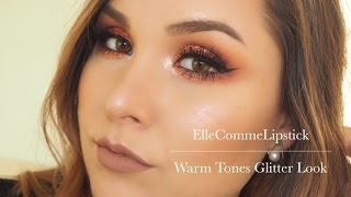 Warm Tones Glitters Makeup Look [upl. by Nnyloj]