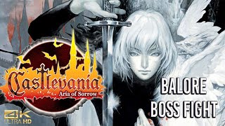 Castlevania Aria of Sorrow Balore Boss Fight 4K Ultra HD [upl. by Africa42]