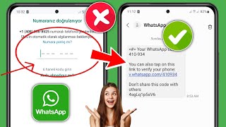 WhatsApp Doğrulama Kodu Sorunu 2024  WhatsApp OTP Gelmiyor [upl. by Sato313]