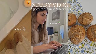 STUDY VLOG giornata di studio amp serata cozy🕯 [upl. by Mauro]