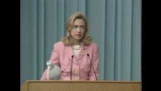 First Lady Hillary Rodham Clintons Remarks to the Fourth Womens Conference in Beijing China [upl. by Oile]