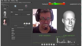 FaceShift Trial test wich my kinect [upl. by Radferd]