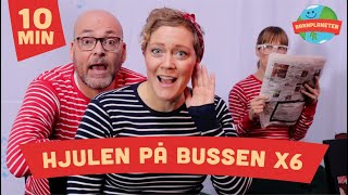 Kompisbandet  Hjulen på bussen x6 [upl. by Atalanti]