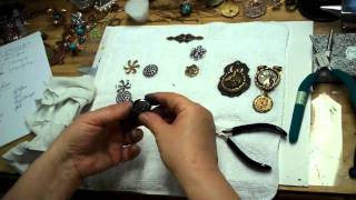 How to Make Jewelry On a Crazy Day Steampunk Gilders Paste and Adirondack Paint Dabber Tips [upl. by Ylirama]