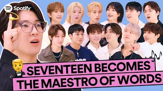 SEVENTEEN becomes the MAESTRO of wordsㅣKPop ON Playlist ZIP PARTY Part 2 [upl. by Hermes107]