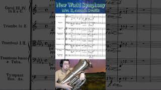 Intro to quotLargoquot from quotNew World Symphonyquot Mvt 2 Antonin Dvorak tuba orchestra brass [upl. by Nonnaer]