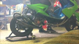 Malossi MHR Team Big Bore 77cc Proflow Tuned  Roost R 77 Soundcheck 1080HD [upl. by Analihp552]