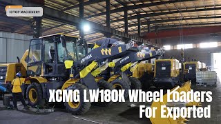 Loading 2 Units XCMG 1m3 LW180K Wheel Loaders for Latina Americana [upl. by Accemahs]