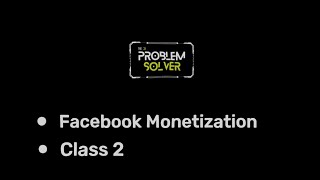 Facebook Monetization  Content Finding With Case Study Of My Page  Nov 2024  Class 2 [upl. by Arramahs]