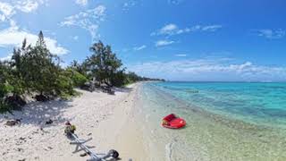 Beach Walk In Mauritius VR360 8K  Tropical Island [upl. by Helgeson759]