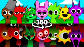 360º VR Incredibox Sprunki  They are Not Real [upl. by Marcille221]