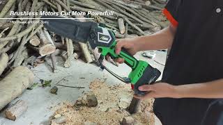 21V Cordless Pruning Saw Chain Saw introduction [upl. by Azarria]