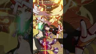 Arataki Itto C6 Battles Legatus Golem 48 In Spiral Abyss Floor 1232 shorts genshinimpact [upl. by Ylek]