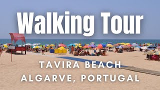 Tavira  Beach Walk 4k Portugal Algarve  Join Me and Explore [upl. by Nylcoj984]