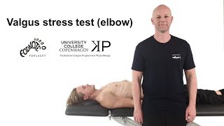 Elbow  Valgus Stress Test [upl. by Anilatak]