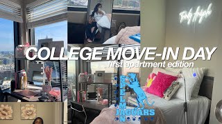 COLLEGE MOVEIN DAY VLOG  first apartment road trip Spelman College  Trinity Aniyah [upl. by Tselec]