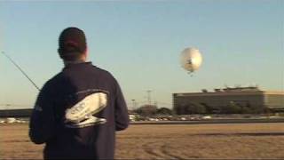 Galaxy Airships 75ft unmanned blimp demo [upl. by Wsan]