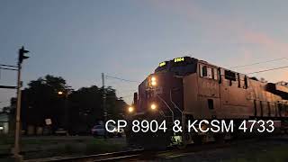 CPKC Freight Train in Hessmer La on 80124 [upl. by Aveer]