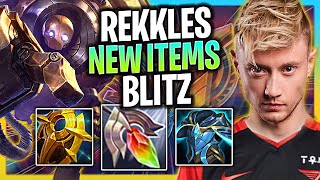 REKKLES TRIES BLITZCRANK WITH NEW ITEMS  T1 Rekkles Plays Blitzcrank Support vs Zyra Season 2024 [upl. by Fortune]