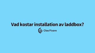 Vad kostar installation av laddbox [upl. by Atekehs]