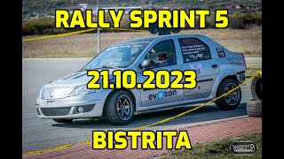 Rally Sprint 5 Bistrita  21102023  Dacia Logan onboard [upl. by Annaul655]