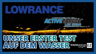 Lowrance Active Target – unser erster Test auf dem Wasser  Echolotzentrumde [upl. by Chrystal]