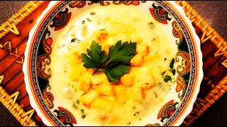 CREAMY MUSHROOM SOUP СЛИВОЧНЫЙ СУП С ШАМПИНЬОНАМИ EASY HEALTHY mushroomsoup souprecipe soup [upl. by Maude]