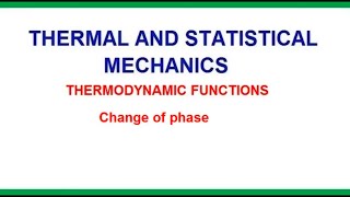 Change of Phase  First order amp Second order phase transition [upl. by Fenelia]