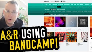 Using BANDCAMP to Find Artists for Your Record Label  AampR Tips [upl. by Drofhsa972]