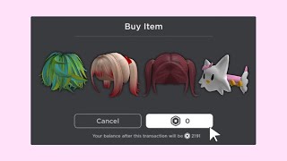 HURRY GET 3 NEW ROBLOX FREE HAIR AND ITEMS 🤩🥰 [upl. by Laehpar]