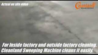 Industrial Floor Sweeping Machine  Cleanland industrialcleaning [upl. by Arayc]