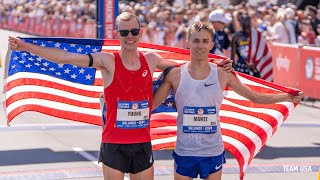 US Olympic Marathon Trials Conner Mantz Clayton Young Qualify for Paris 2024 [upl. by Sllew]