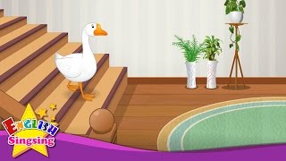 Goosey Goosey Gander  English Nursery Rhyme  Childrens song with lyrics  English music For Kids [upl. by Roxanna]