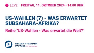 USWahlen 7  Was erwartet SubsaharaAfrika [upl. by Iline242]