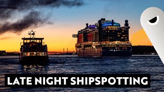 5 ⭐️ Licht 🚢 Saturday Night Shipspotting 🛳️ Feeder Fähren und Kreuzfahrer [upl. by Mina]