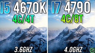 i5 4670k vs i7 4790  Hyperthreading Making a Huge Difference  Tested with RTX 3070 [upl. by Assetak731]