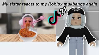 My Roblox mukbangs gave her a Jumpscare… [upl. by Edniya]